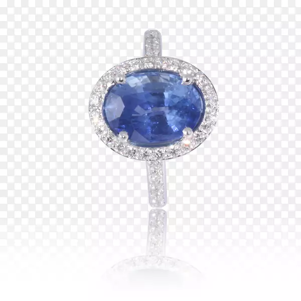 蓝宝石，钴蓝体珠宝，魅力和吊坠，钻石-蓝宝石