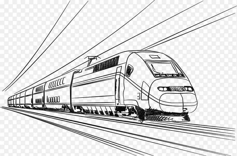 铁路运输快速通勤轨道高速铁路列车