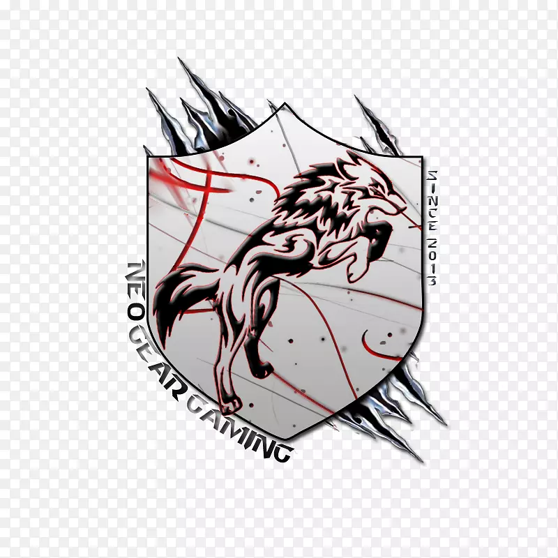 食肉灰狼标志-设计