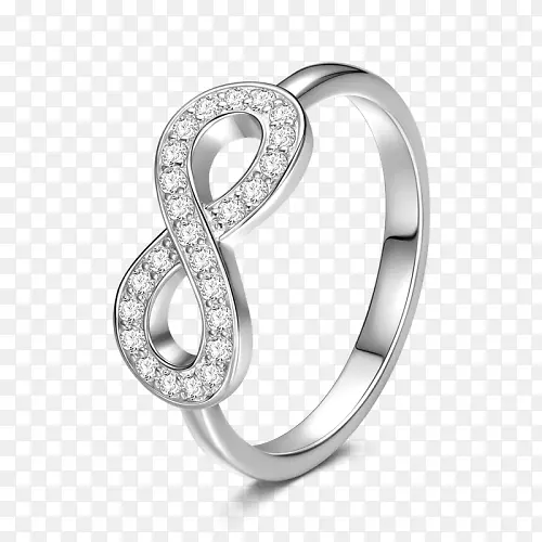 结婚戒指银身珠宝钻石结婚戒指