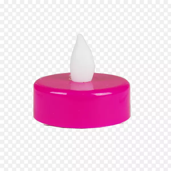 粉红无焰蜡烛设计