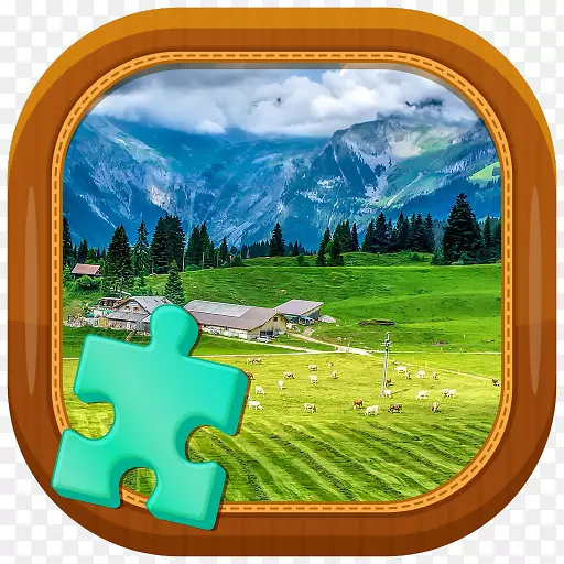 拼图游戏瑞士自然游戏-瑞士