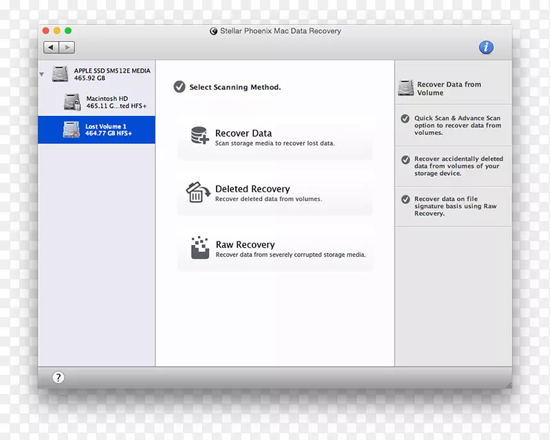 计算机程序星凤凰mac数据恢复MacOS-Apple