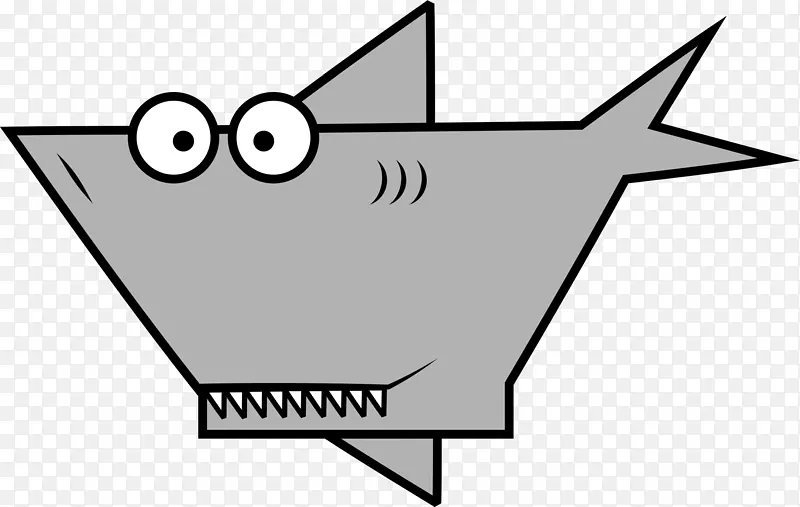 鲨鱼卡通电脑图标