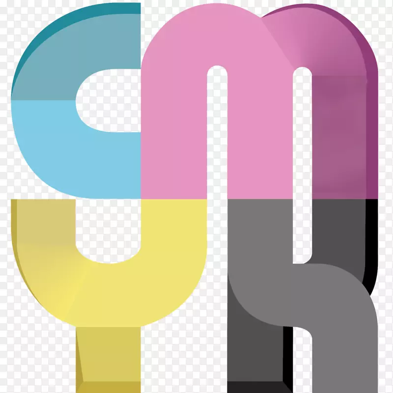 CMYK色彩模型Bushwick公共屋苦端-CMYK