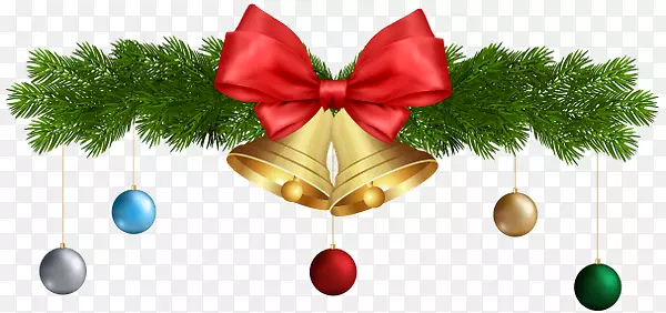 圣诞树装饰铃铛夹艺术.圣诞树