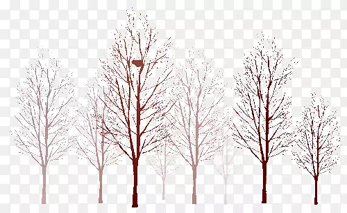 树枝剪贴画-树