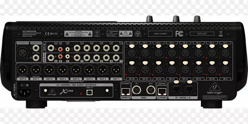 Behringer x32生产者数字混合控制台音频混频器