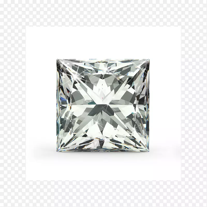 公主切割金刚石立方氧化锆灿烂-钻石