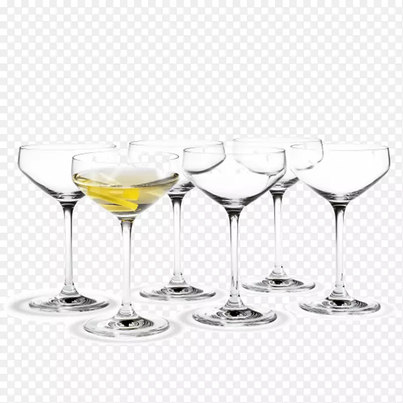 马提尼鸡尾酒，玻璃杯，酒杯