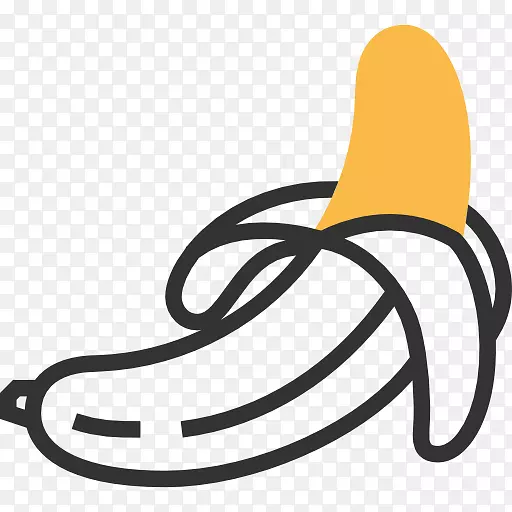 电脑图标香蕉图标设计水果剪贴画-香蕉