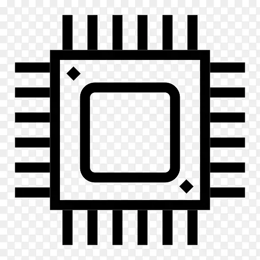 中央处理器、计算机图标、集成电路和芯片.