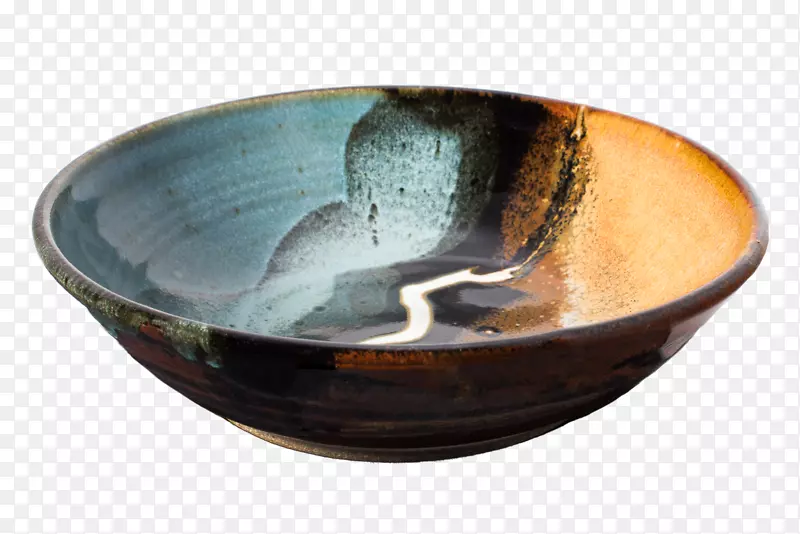 碗陶器-棕色陶器