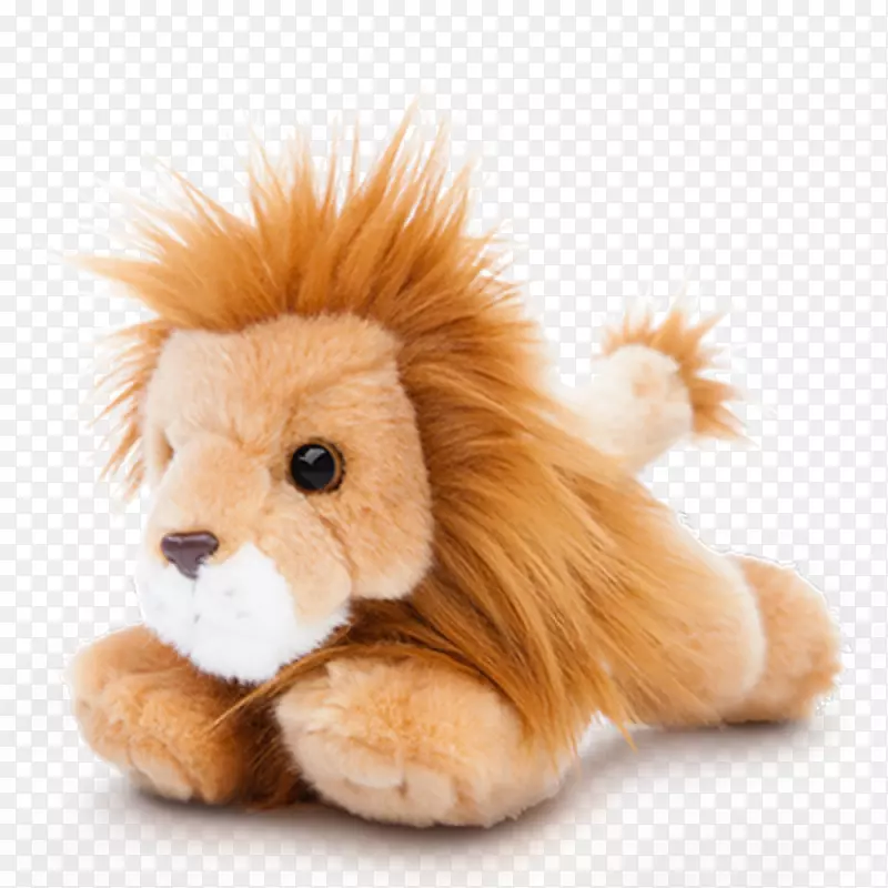 狮子毛绒动物&可爱的玩具熊毛绒豹-狮子