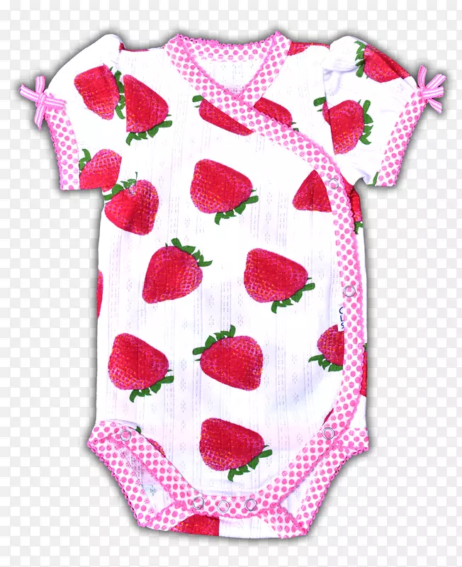 婴儿和幼童一件圆点睡衣袖子粉红色m-连衣裙