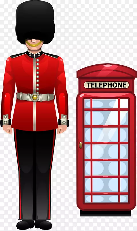 电话亭红电话盒夹艺术红电话亭