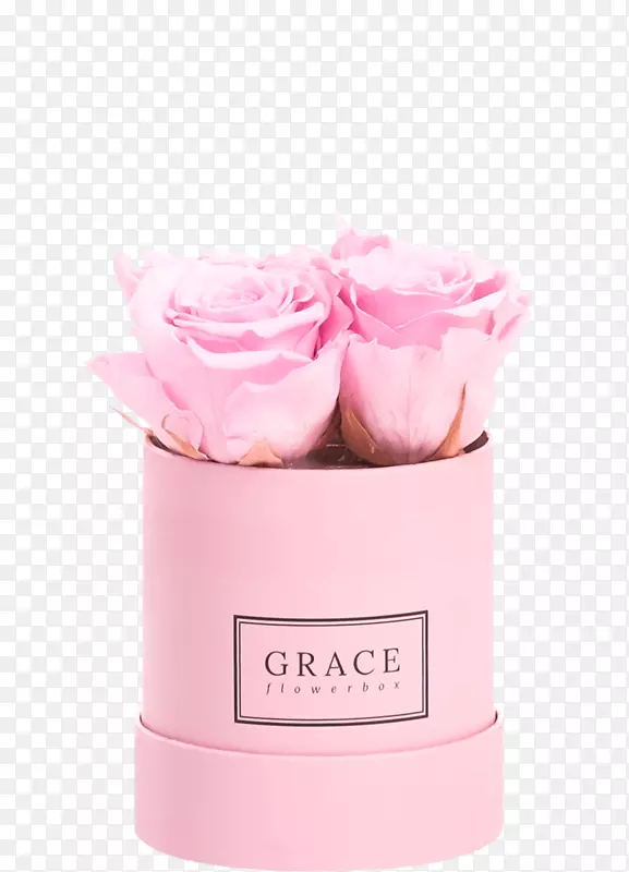 花盒粉红色调