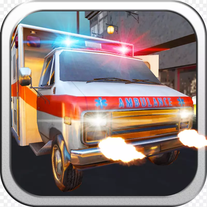 紧急救护车司机3D赛车街行车-救护车