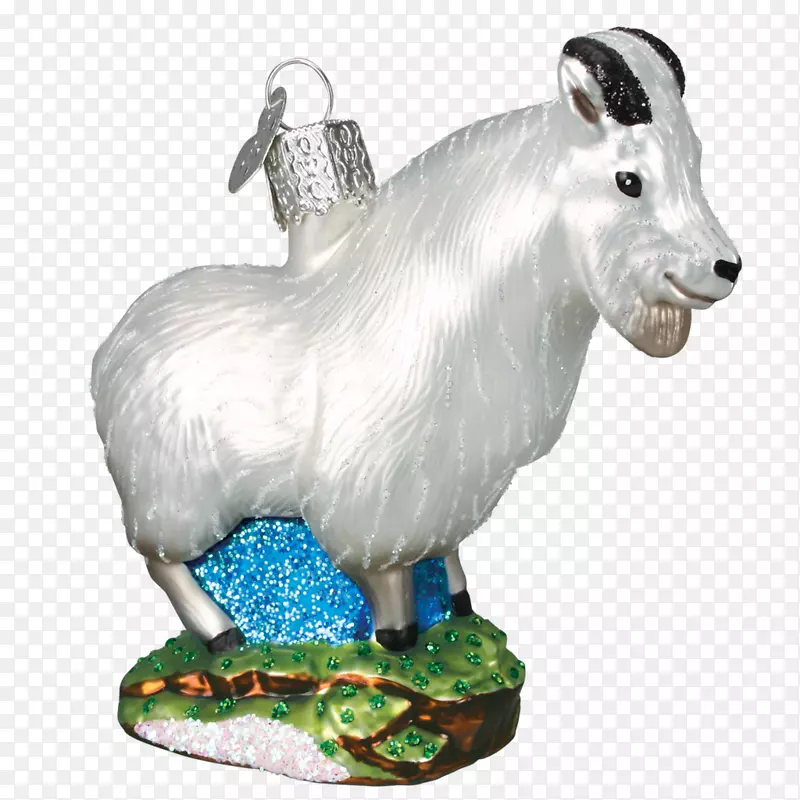 羊，牛，雕像，-山羊