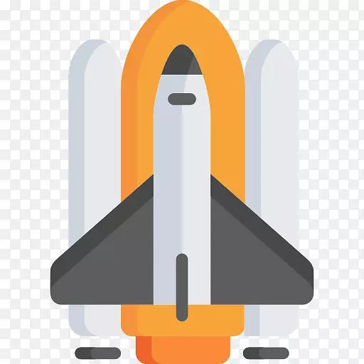火箭绘制宇宙飞船计算机图标卡通火箭