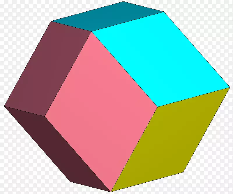 菱形十二面体多面体角面角