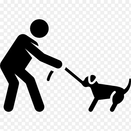 狗训练动物训练狗行走计算机图标-狗