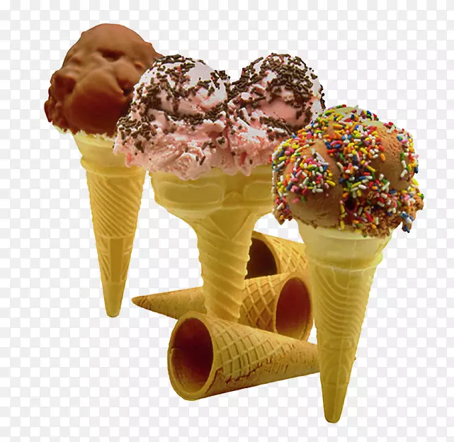 冰淇淋锥巧克力冰淇淋冰糕冰淇淋