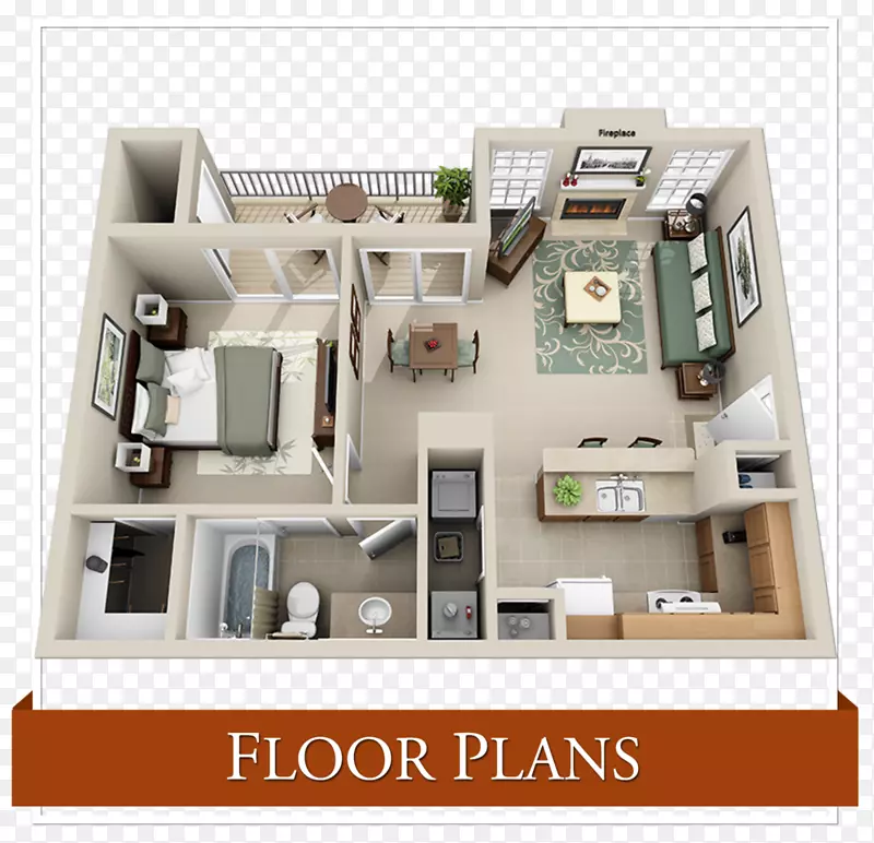 铁木花园公寓，工作室公寓，卧室，斯奈德公司-公寓