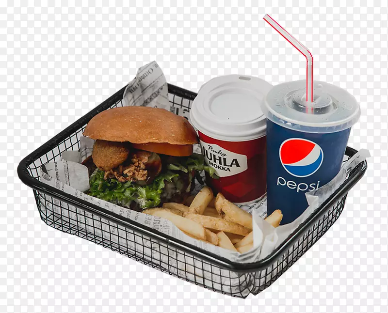 炸甘薯午餐盒快餐汉堡菜-午餐盒