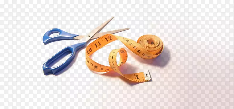 卷尺测量服装纺织钩子和环扣.