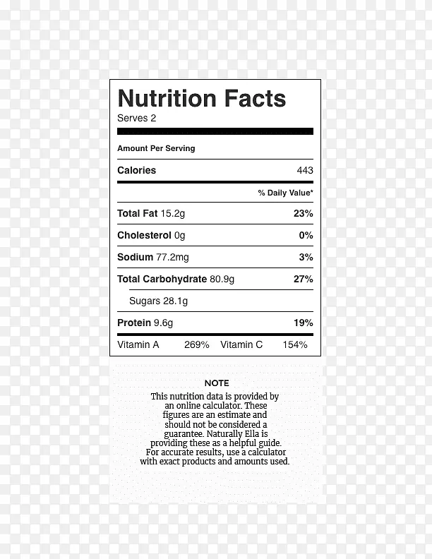 营养事实标签全麦面包吃南瓜汤