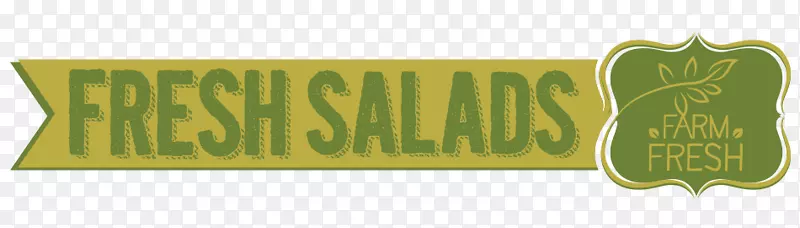 色拉菜单浆果标志-新鲜沙拉