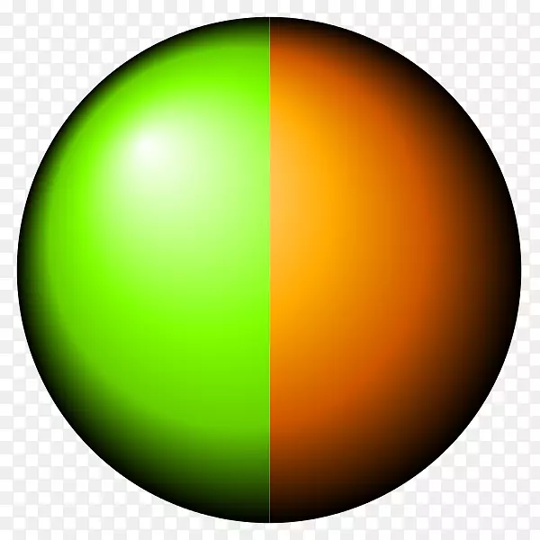球形桌面壁纸电脑球壁纸绿色橙色