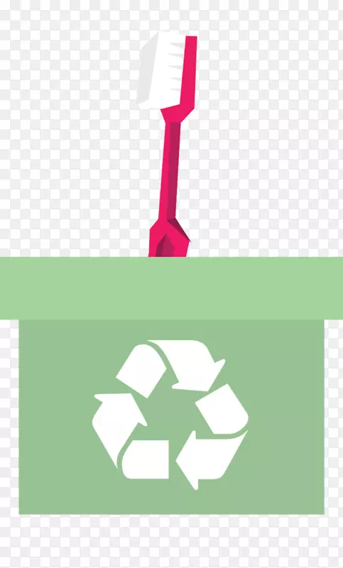 回收标志塑料回收废物回收垃圾桶海洋垃圾