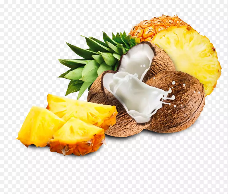 水果沙拉菠萝单性果食品冰沙菠萝椰子