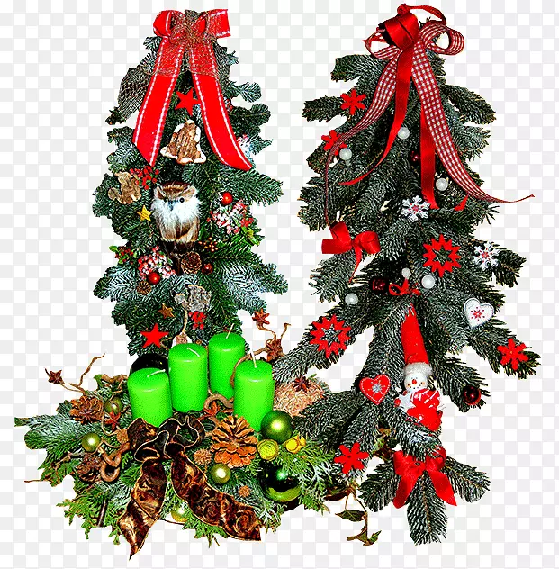 圣诞树，圣诞装饰，云杉，冷杉，松树推动者
