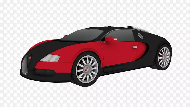 Bugatti轿车纸模型Pagani Zonda-Bugatti