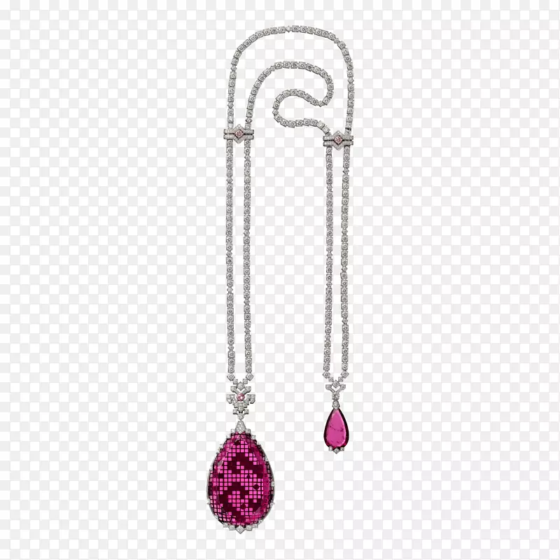 耳环卡地亚紫水晶项链珠宝项链