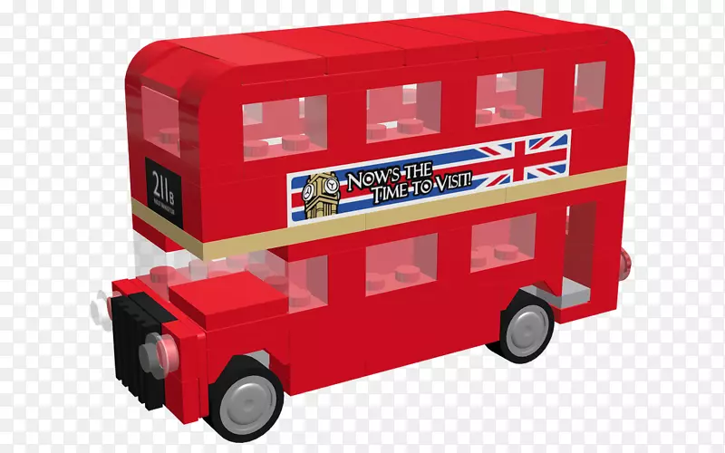 双层巴士玩具伦敦乐高创建者-巴士
