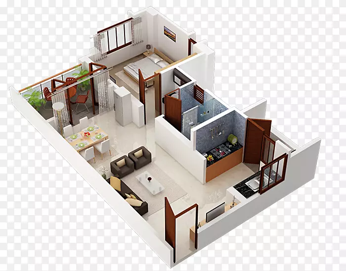 住宅平面图卧室平方尺平面图-房屋