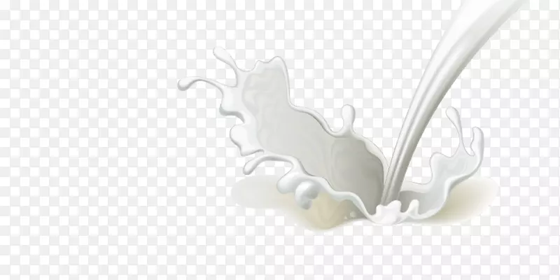 白色桌面壁纸电脑-牛奶喷溅器