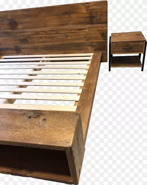 台式床架、台床、再生木材.木平台