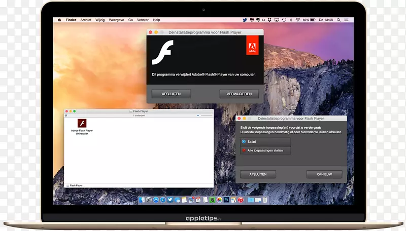 MacBook Pro显示设备计算机软件adobe flash Player-MacBook