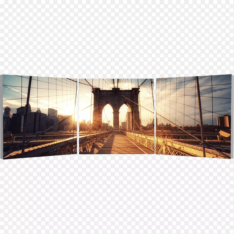 布鲁克林桥桌面壁纸帝国大厦-布鲁克林大桥