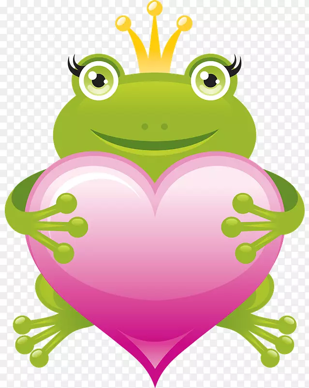 青蛙王子绘画剪贴画-拉娜