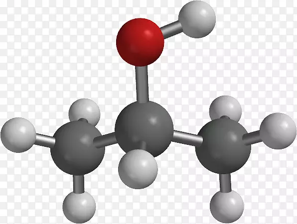 异丙醇丙基庚烷分子结构式异丙醇