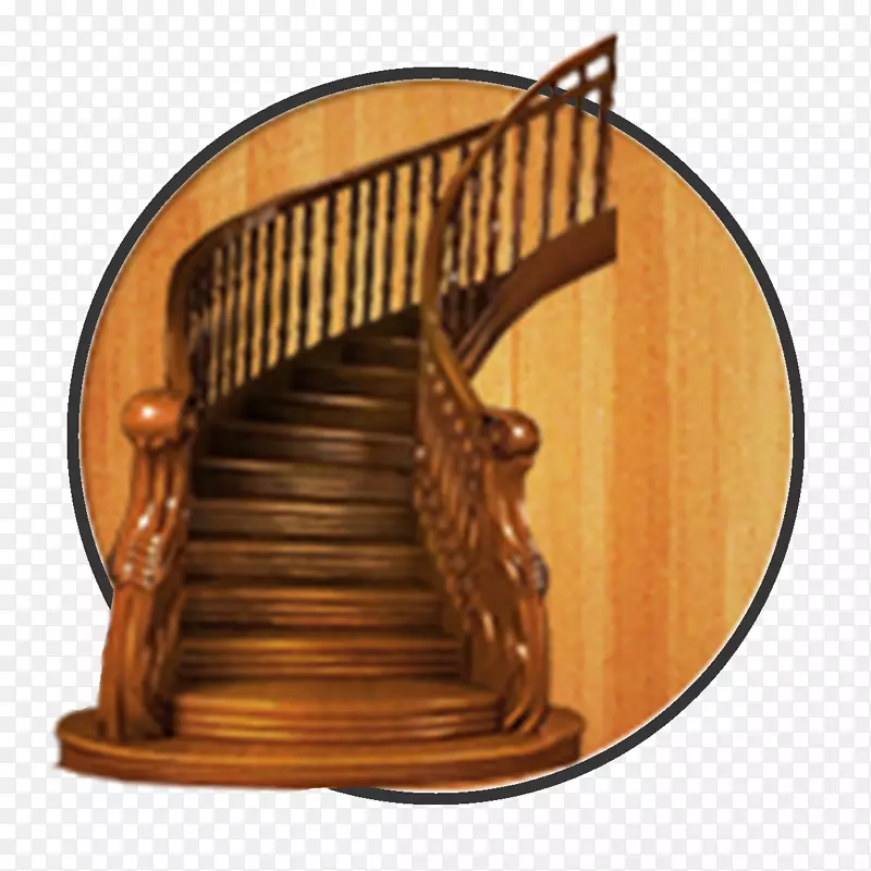 楼梯木建筑工程露台-楼梯