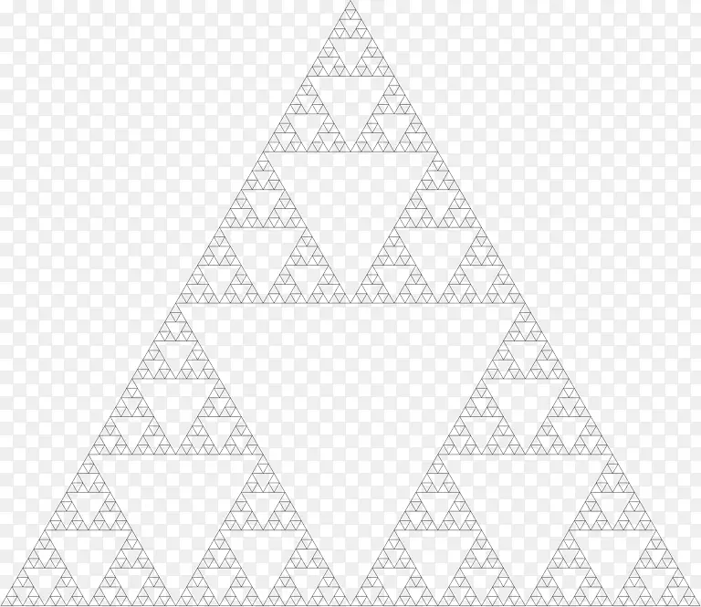 Sierpinski三角形分形面积-三角形
