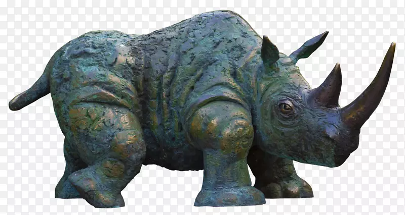爪哇犀牛三角龙雕塑-大象