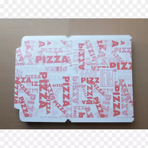 纸粉红m矩形字体-比萨饼盒